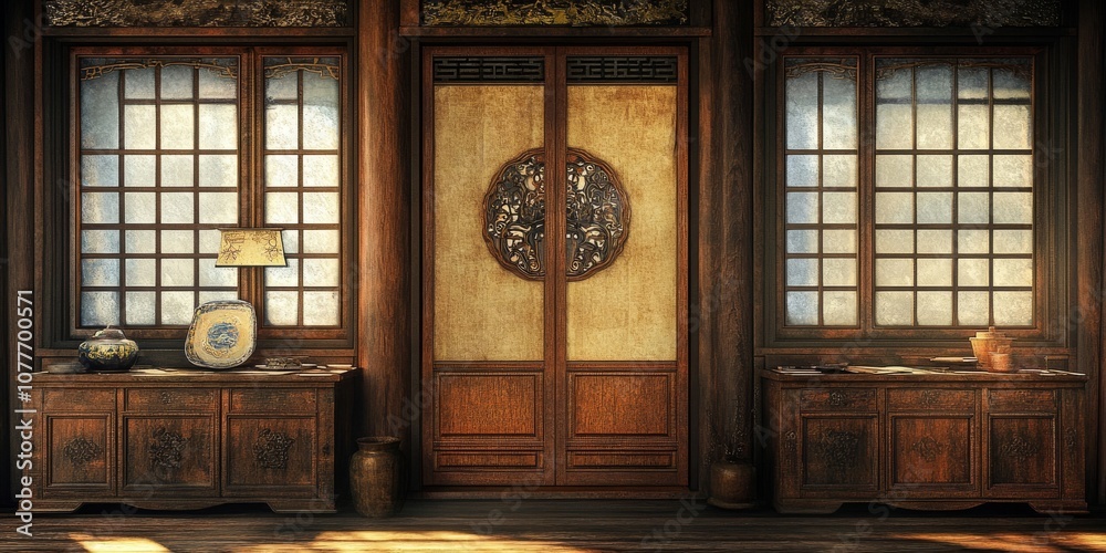old wooden door
