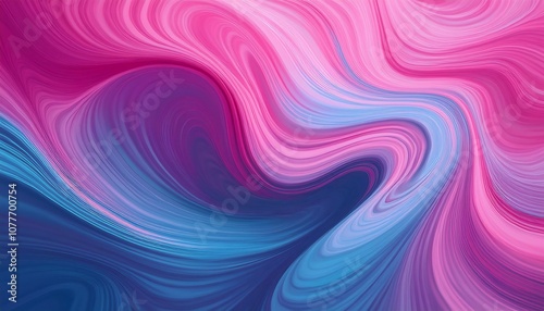 Pink and blue colors abstract liquid swirl background illustration. Gradient wave curve flow