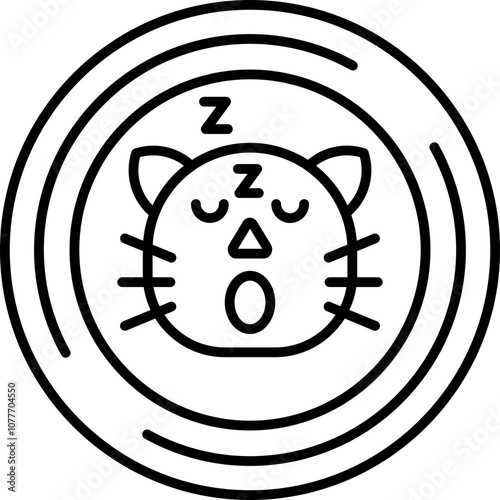 Sleepy Cat Icon
