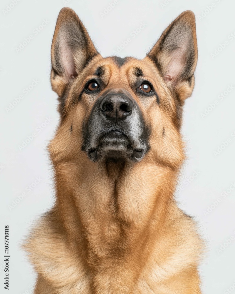 Loyal German Shepherd Portrait with Intelligent Eyes and Strong Build, Ideal for Dog Lovers and Working Dog Enthusiasts
Loyal German Shepherd Portrait with Intelligent Eyes and Strong Build, Ideal for Dog Lovers and Working Dog Enthusiasts