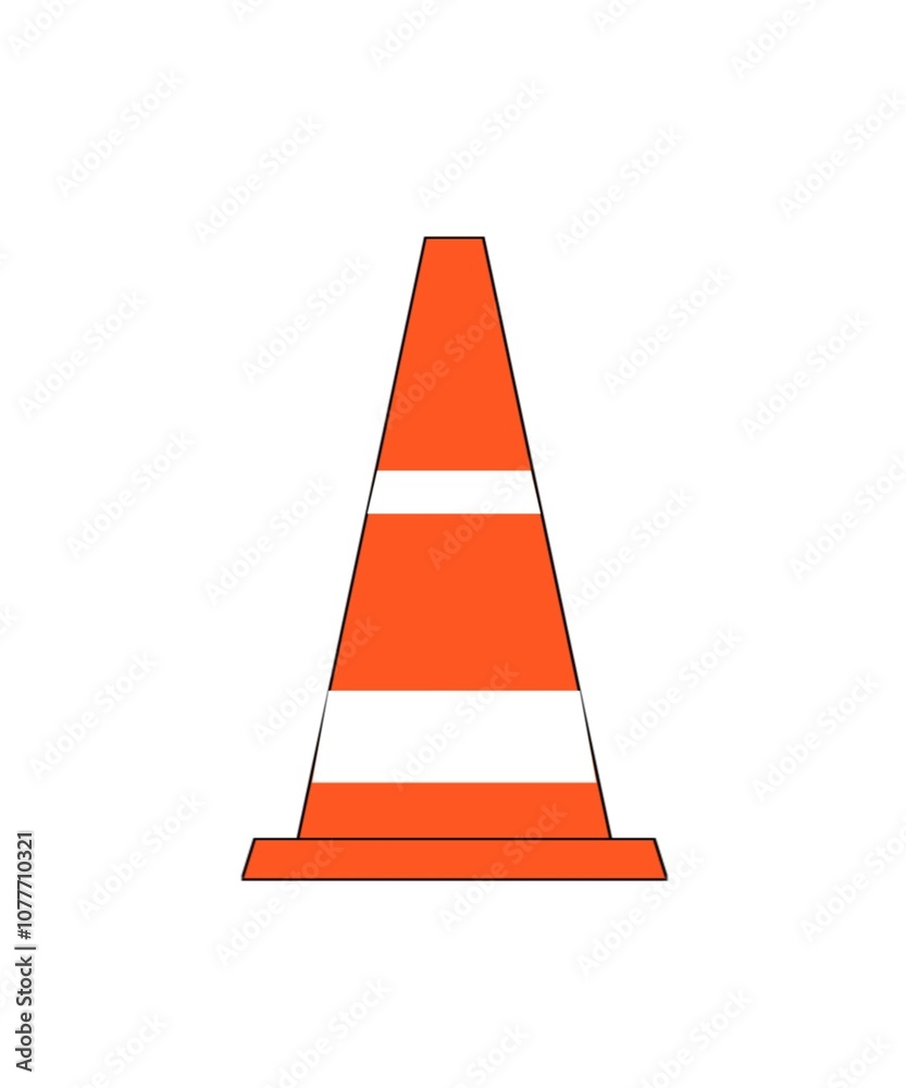 traffic cone isolated on white traffic cone isolated on white