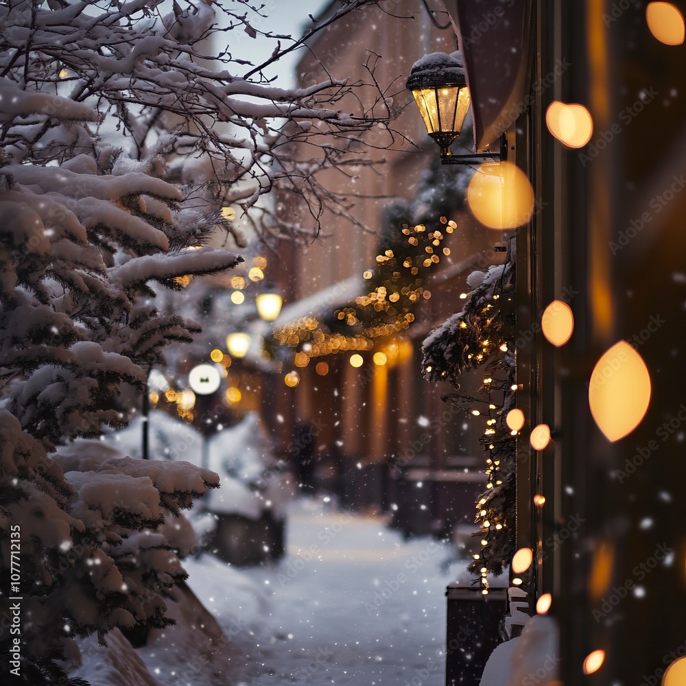 stockholm, festive, pre-xmas, snow, abstract.generative ai stockholm, festive, pre-xmas, snow, abstract.generative ai