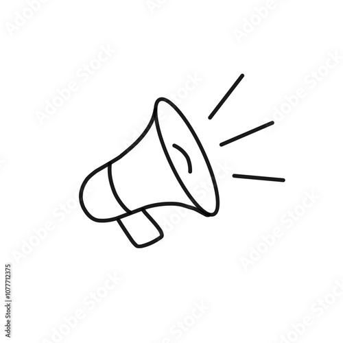 Megaphone line icon