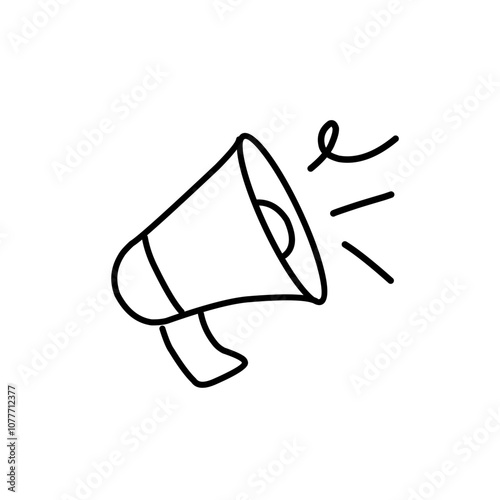 Megaphone line icon