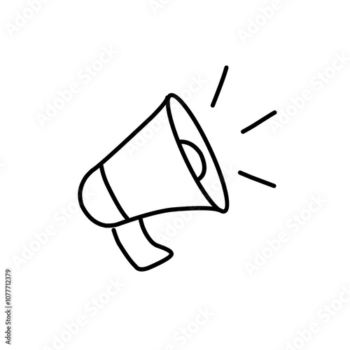 Megaphone line icon