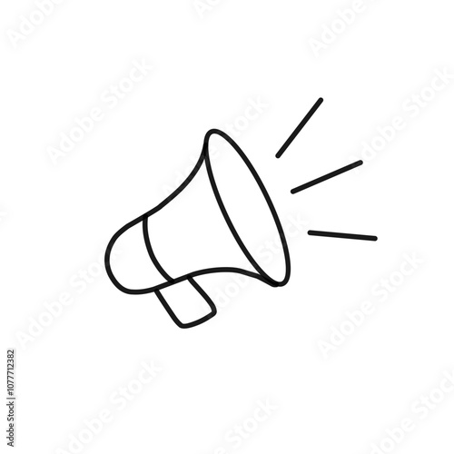 Megaphone line icon