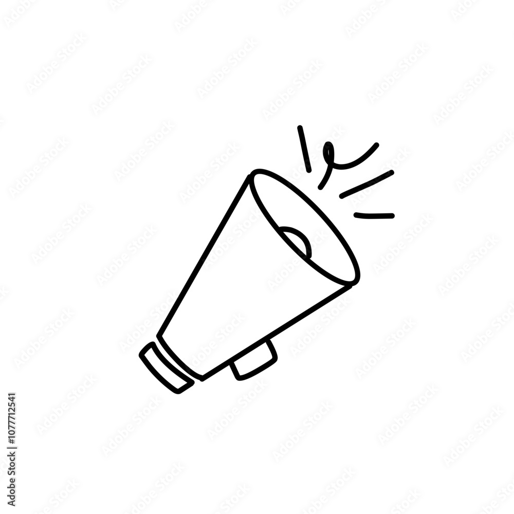 Megaphone line icon