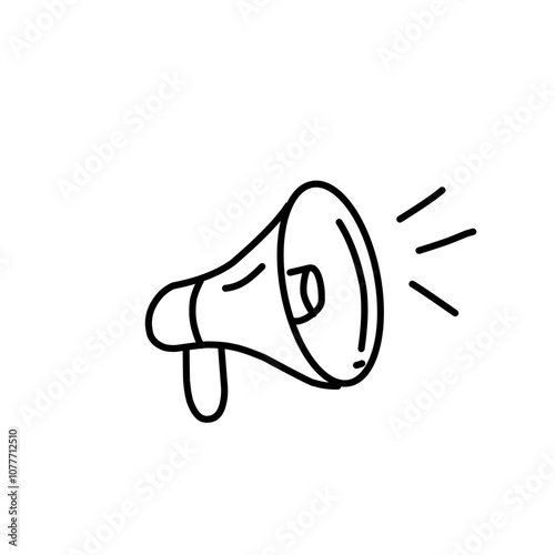 Megaphone line icon