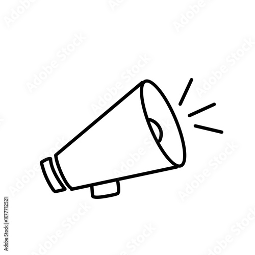 Megaphone line icon