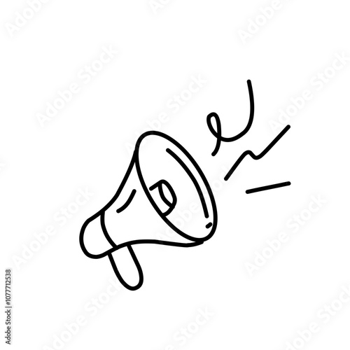 Megaphone line icon