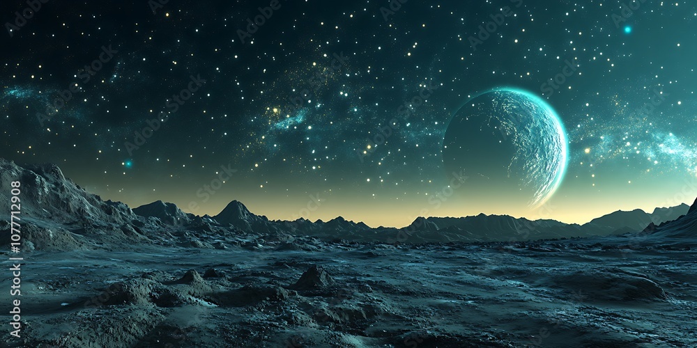 Night Sky on a Distant Alien Planet