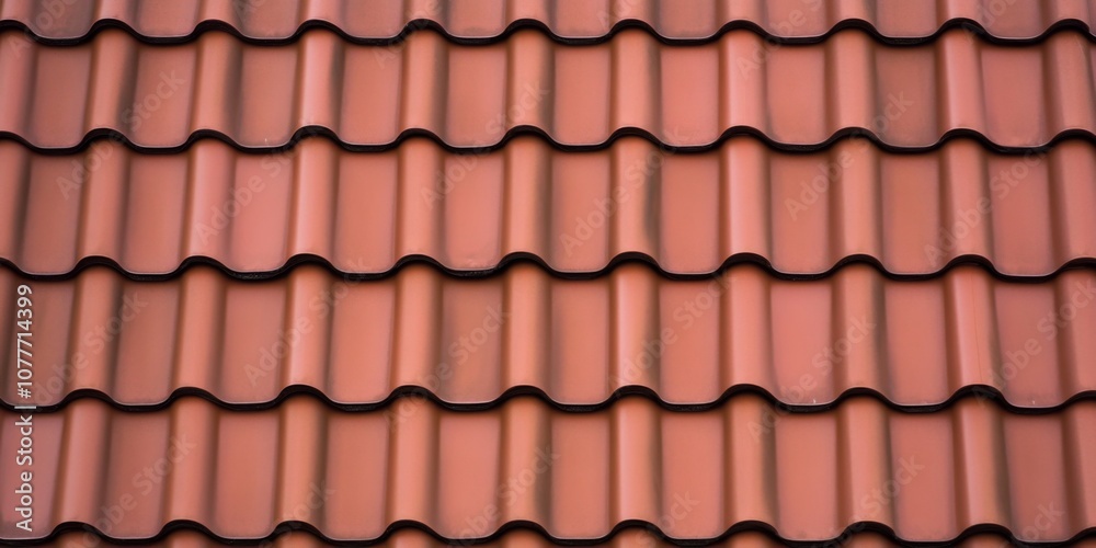 Close-up roof made red tiles are arranged Tile Texture Close-up roof made red tiles are arranged Tile Texture