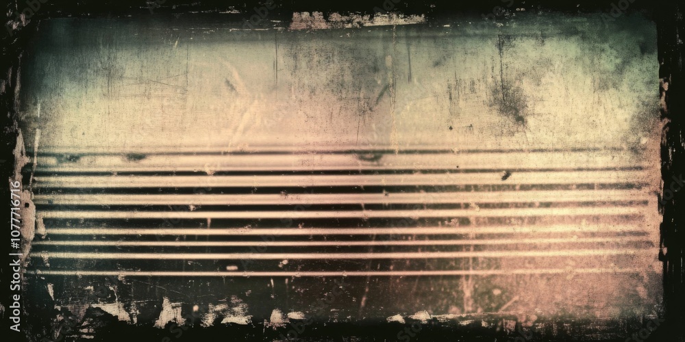 Fototapeta premium Square-shaped frame dark background made up series horizontal vintage grunge film dust
