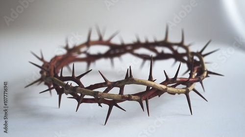 Crown of thorns on a white background