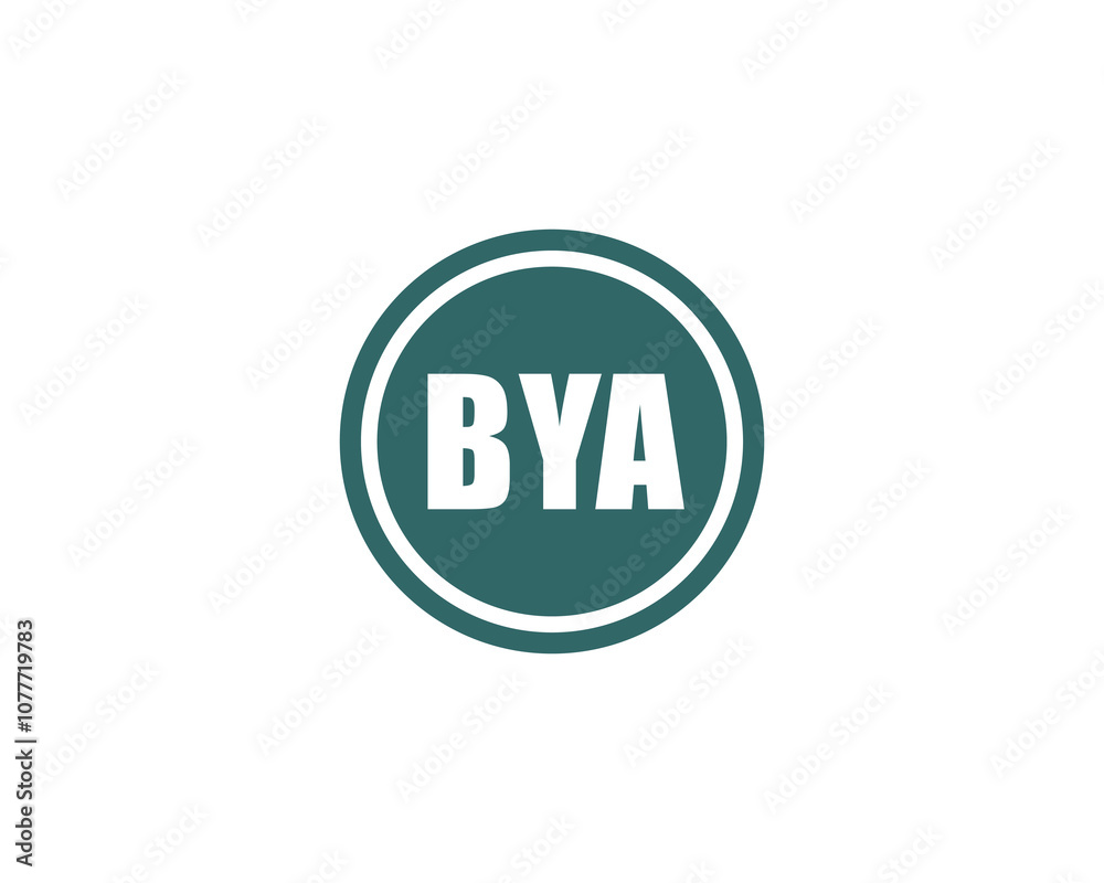 BYA logo design vector template. BYA BYA logo design vector template. BYA