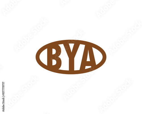 BYA logo design vector template. BYA photo