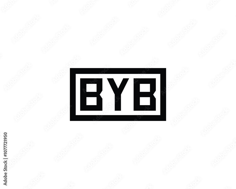 BYB Logo design vector template. BYB BYB Logo design vector template. BYB