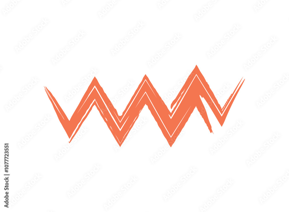 zig zag line geometric shape