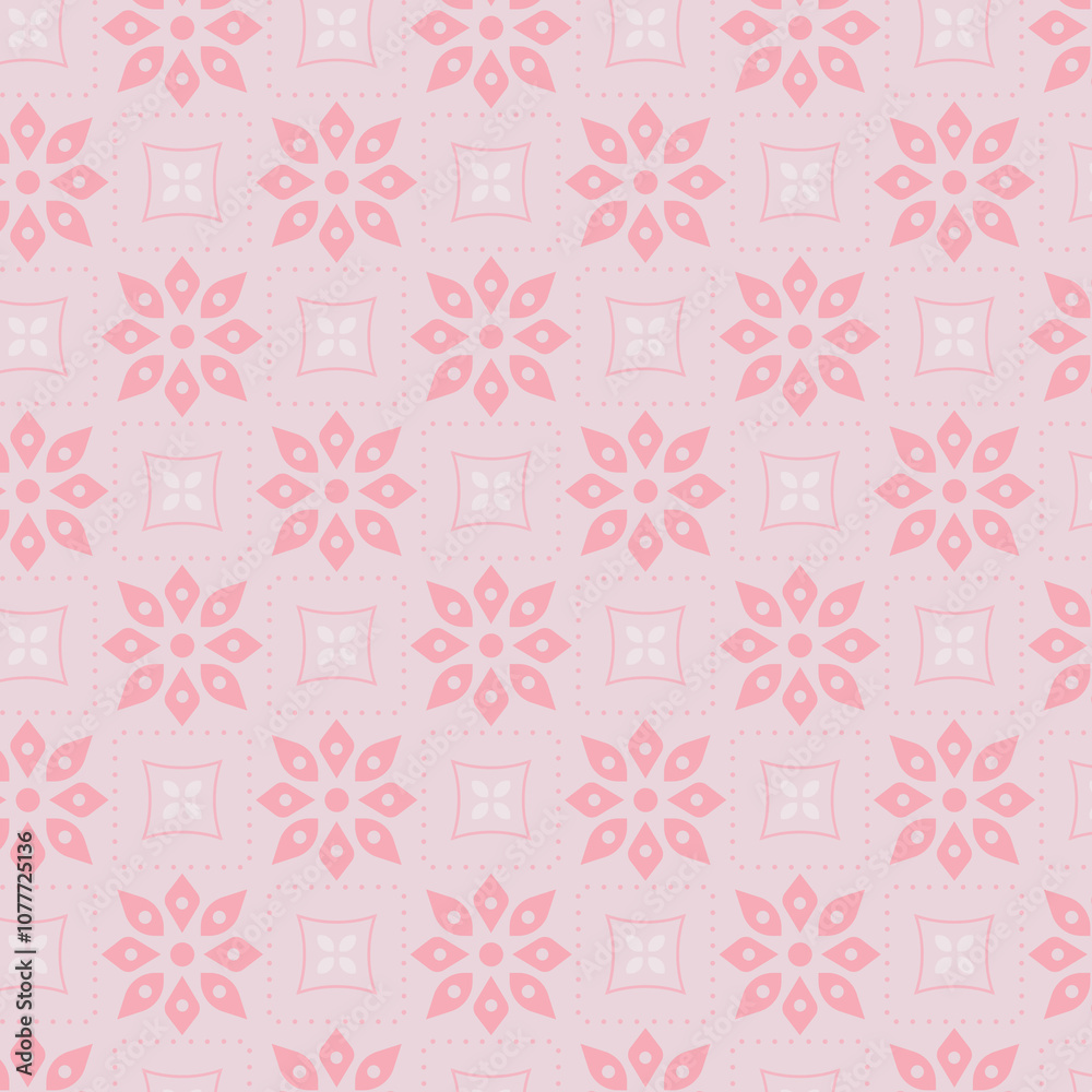 Flower geometric pattern Seamless background Ornament for fabric Flower geometric pattern Seamless background Ornament for fabric