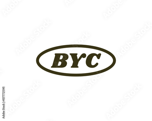 BYC Logo design vector template. BYC photo