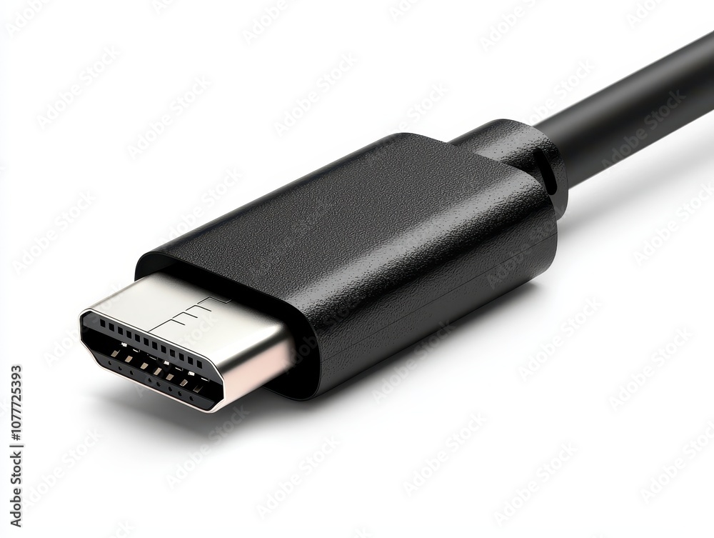 USB-C adapter, isolated on white background USB-C adapter, isolated on white background