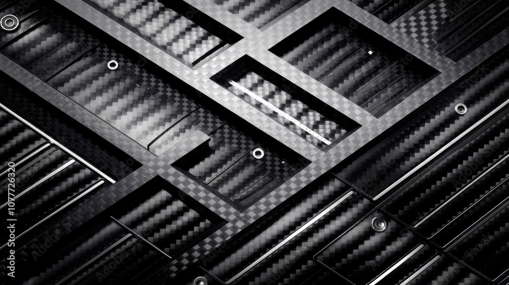 abstract geometric background with a carbon