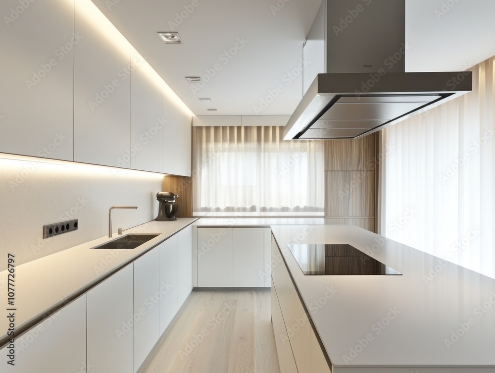 Modern kitchen design with sleek cabinetry and minimalist aesthetic. Modern kitchen design with sleek cabinetry and minimalist aesthetic.