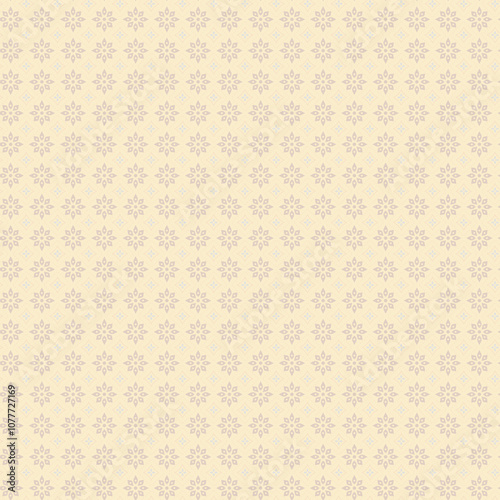 Flower geometric pattern Seamless background Ornament for fabric