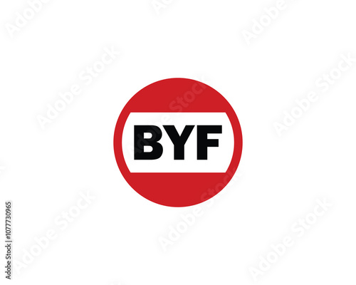 BYF logo design vector template. BYF