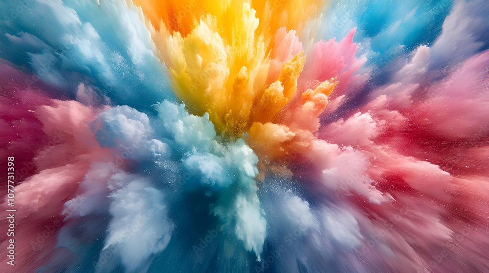 Fototapeta premium Colorful Explosion Abstract Background