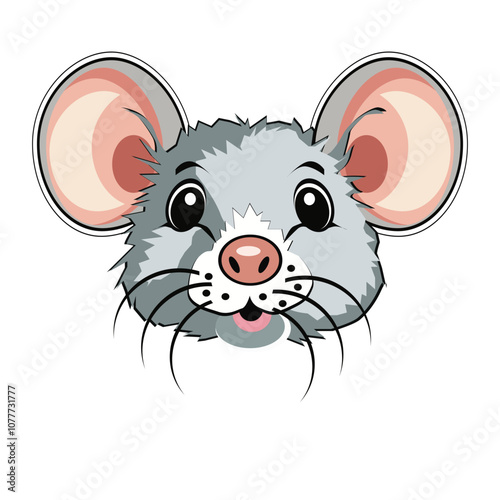 Cartoon mouse face