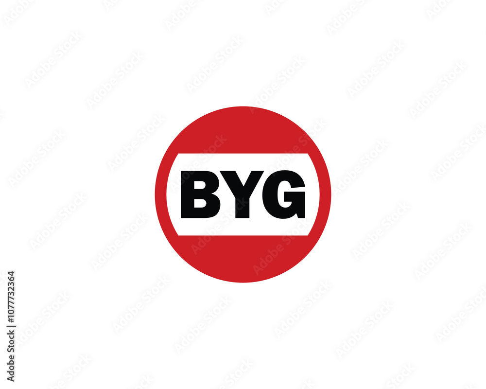 BYG logo design vector template. BYG BYG logo design vector template. BYG