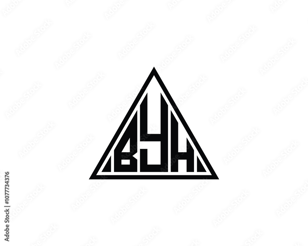 BYH Logo design vector template. BYH BYH Logo design vector template. BYH