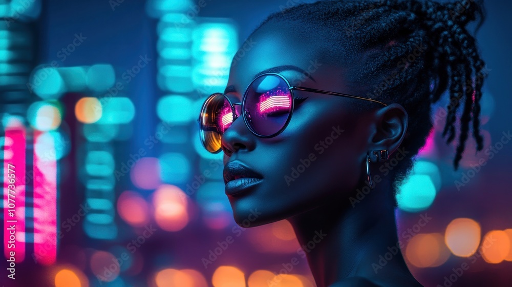 Woman in Neon Lights Woman in Neon Lights