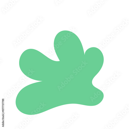 Green purple abstract shapes vectors