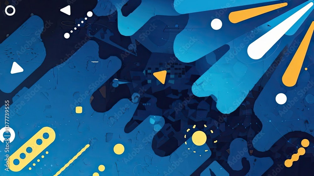 Fototapeta premium an abstract image of a blue background with light