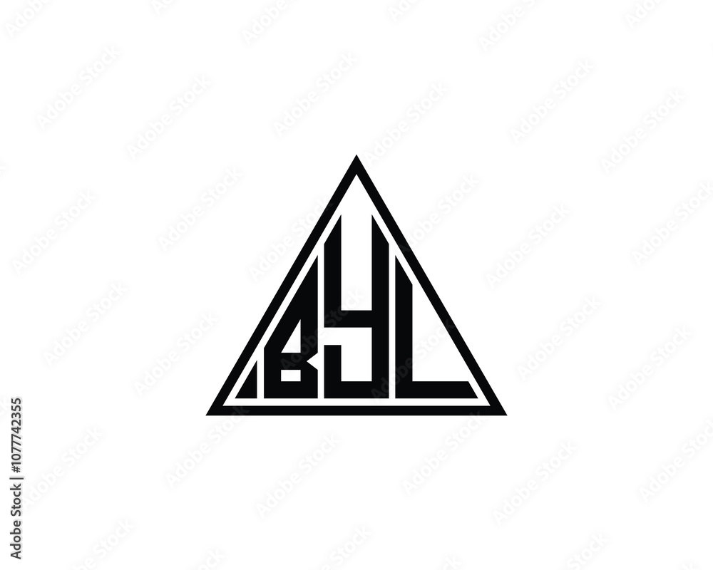 BYL logo design vector template. BYL BYL logo design vector template. BYL