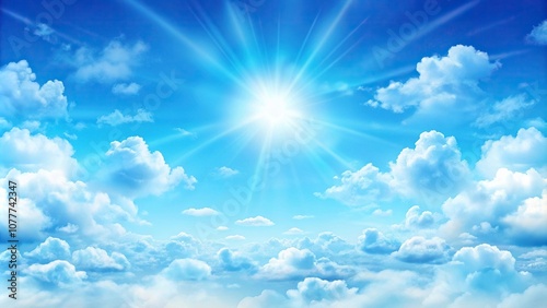Background of blue sky with light clouds