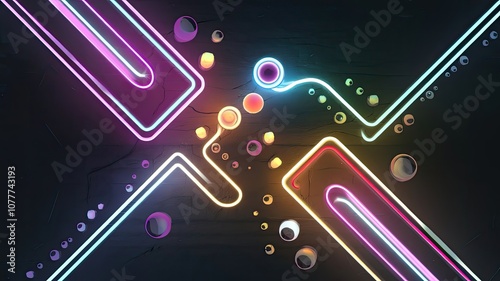 an abstract mesmerizing rendering of colorful glow