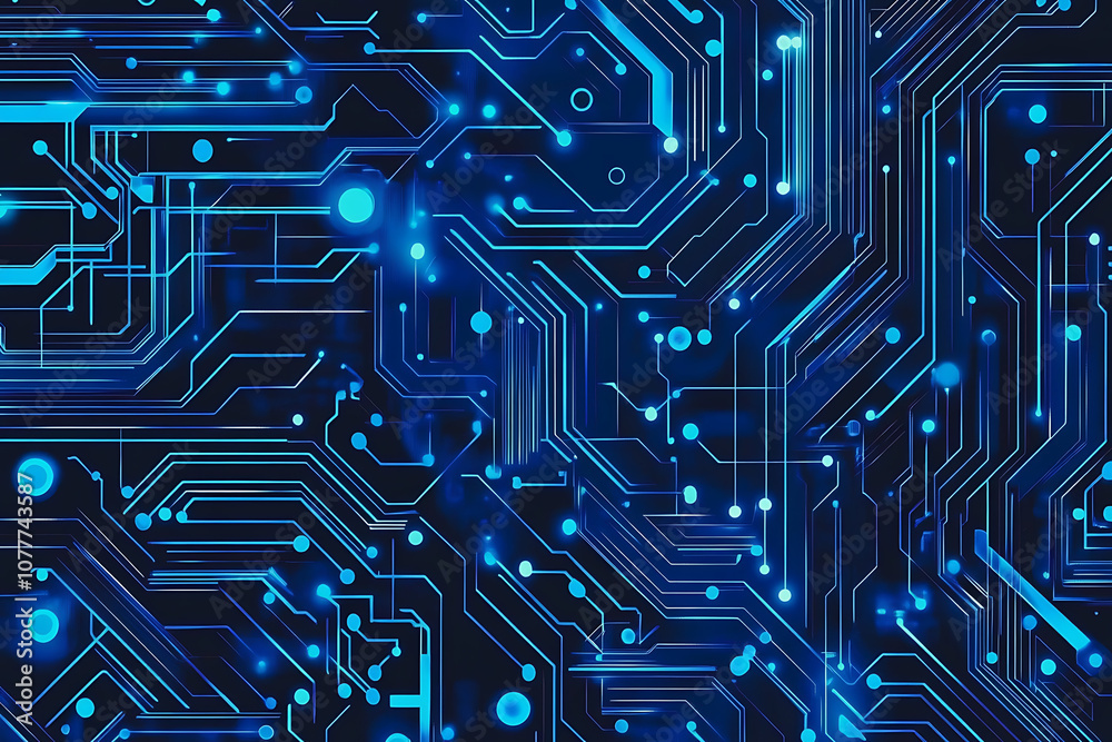 Futuristic vector illustration of a blue circuit board with intricate digital tech elements, perfect for advanced technology backgrounds.
Futuristic vector illustration of a blue circuit board with intricate digital tech elements, perfect for advanced technology backgrounds.
