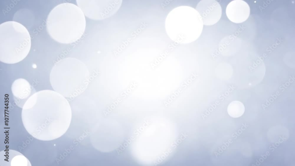 Silver Bokeh Background for Christmas & New Year Generative AI