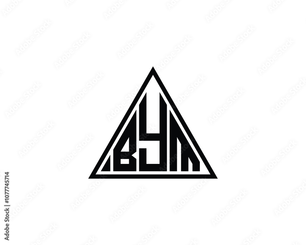 BYM logo design vector template. BYM BYM logo design vector template. BYM