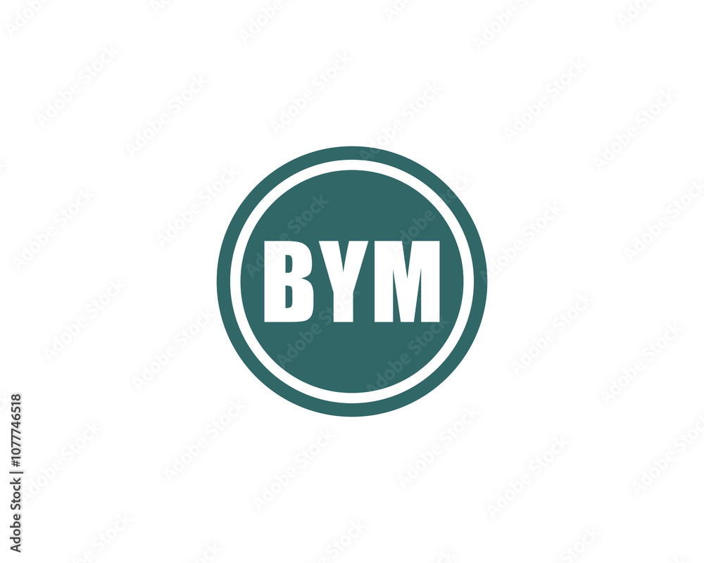 BYM logo design vector template. BYM BYM logo design vector template. BYM