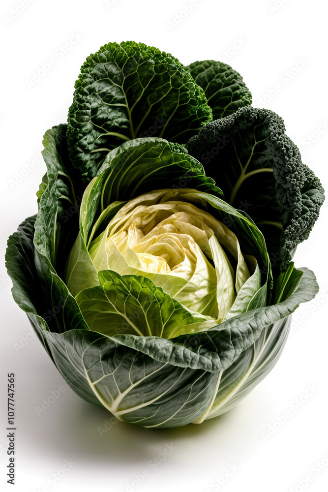 Obraz premium cabbage on a white background