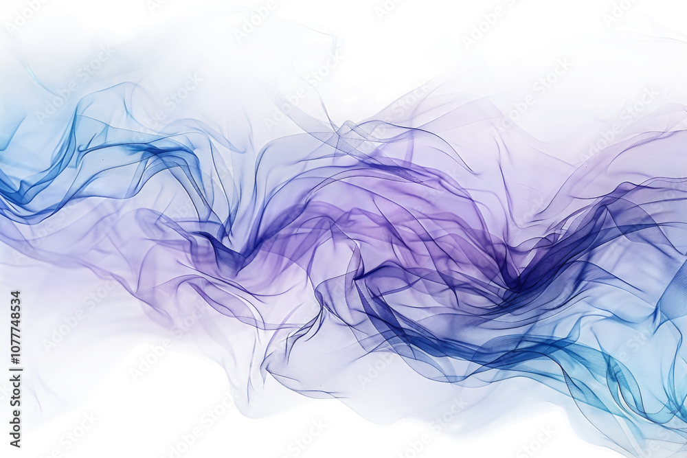 Fototapeta premium A purple and blue wave with a white background