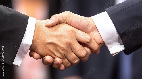 Business Handshake Close-up.