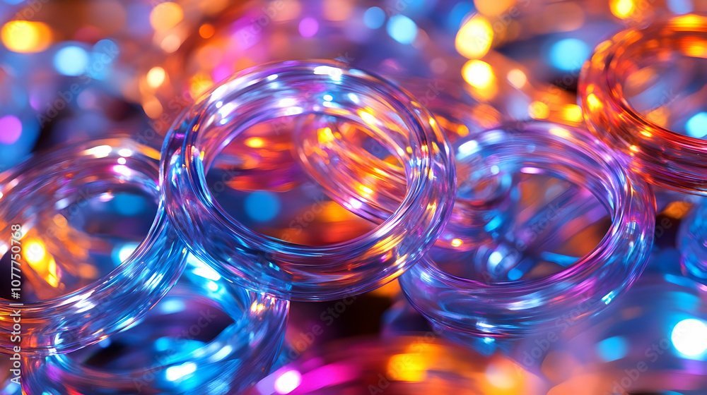 Abstract Background with Blue and Orange Lights Abstract Background with Blue and Orange Lights