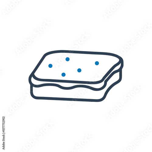 Bread with butter icon