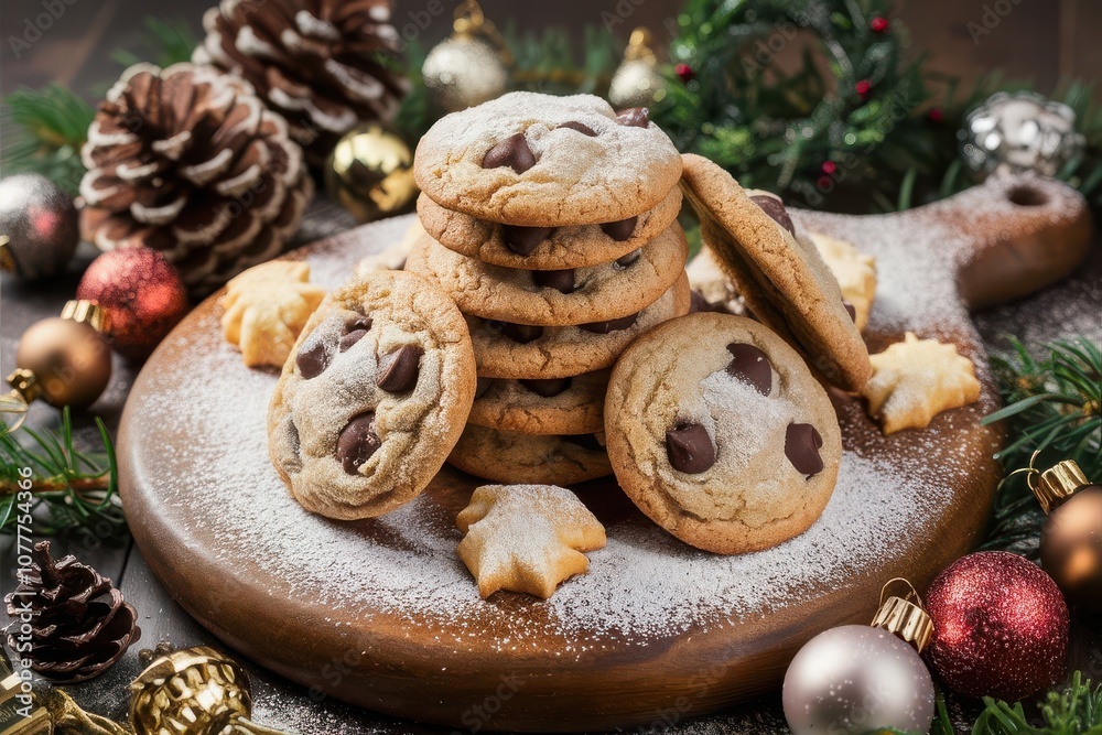 Christmas Chocolate Chip Cookies