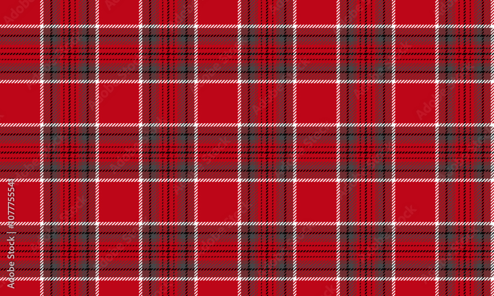 Plaid fabric pattern, red, black, white, seamless for textile and design clothes skirt pants apron tablecloth blanket or decoration. Vector illustration. Plaid fabric pattern, red, black, white, seamless for textile and design clothes skirt pants apron tablecloth blanket or decoration. Vector illustration.